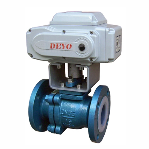 Q941F46电动衬氟球阀