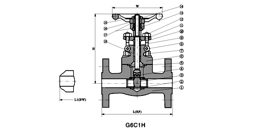 Z41Y铸钢(WCB、碳钢)法兰闸阀结构图片.gif Z41Y铸钢(WCB、碳钢)法兰闸阀结构图片.gif